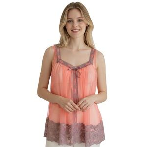 Glydons Beautiful sheer tank size small coral